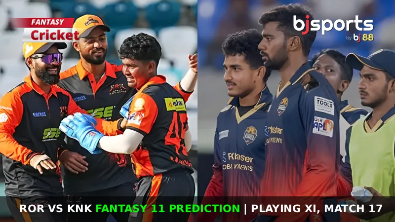 ROR vs KNK Dream11 Prediction, Match 17, Fantasy Cricket Tips, Playing XI, Pitch Report & Injury Updates for Andhra Premier League 2025