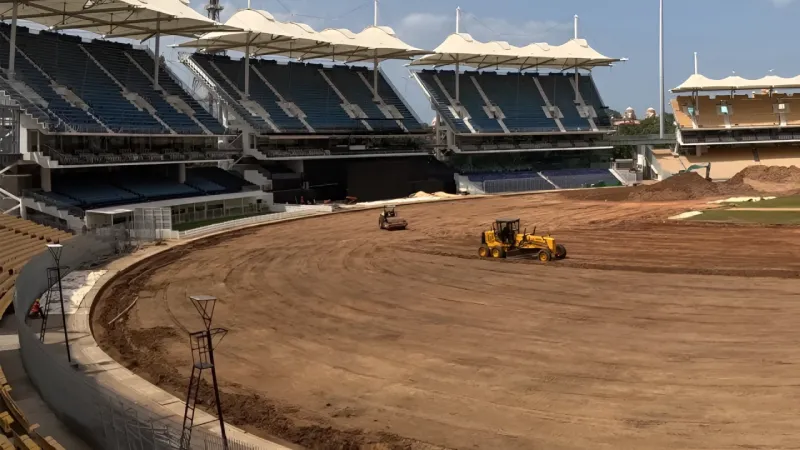 Chepauk Stadium undergoes renovation for better drainage system and outfield
