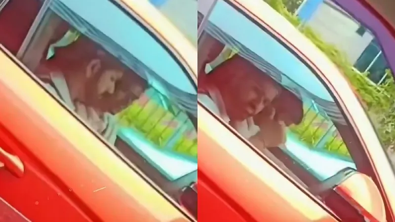 WATCH Rohit Sharma waves to fan from his new Lamborghini while being stuck in Mumbai traffic