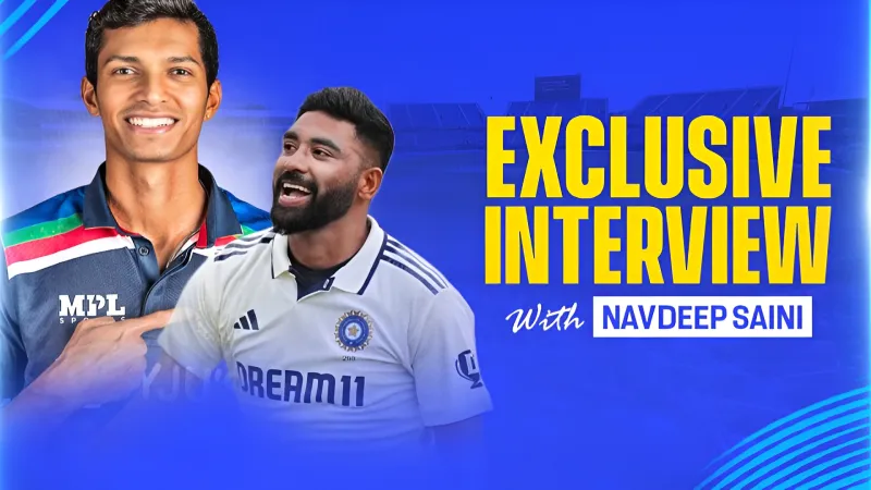 “He believes he can do anything in any situation, that’s why we call him Miyaan Magic” – Navdeep Saini lauds Mohammed Siraj [Exclusive]