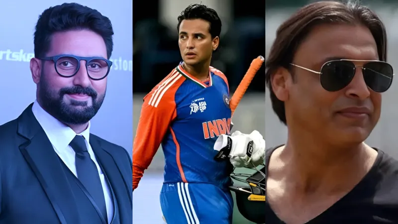 Shoaib Akhtar confuses Abhishek Sharma with Abhishek Bachchan, Bollywood actor replies