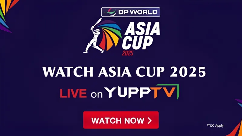 India vs Pakistan Asia Cup 2025 Live Streaming on YuppTV