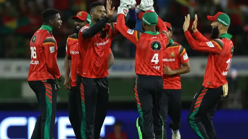 CPL 2025: Qualifier 1, SLK vs GUY Match Prediction – Who will win today’s CPL match between SLK vs GUY?