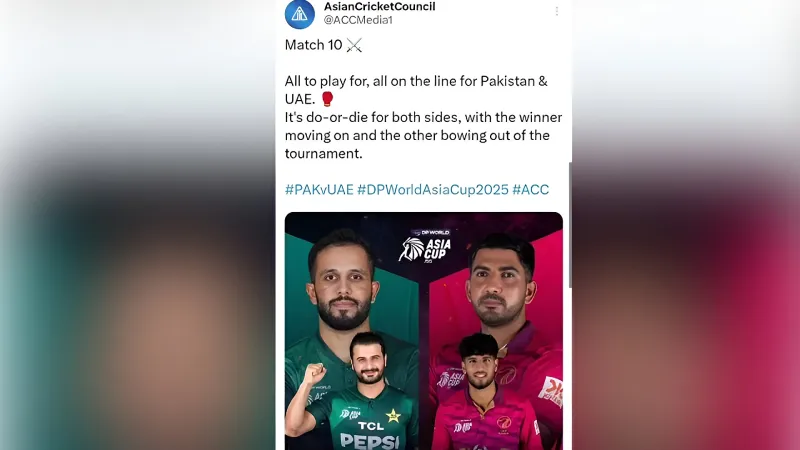 Asia Cup 2025 Pakistan vs UAE clash set to be cancelled, ACC's deleted post sparks controversy