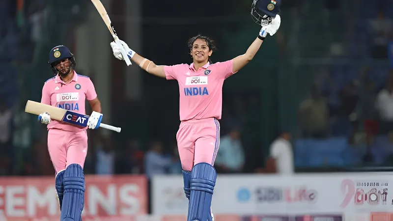 IND W vs AUS W Smriti Mandhana hits fastest century by an Indian in ODIs, beats Virat Kohli's record