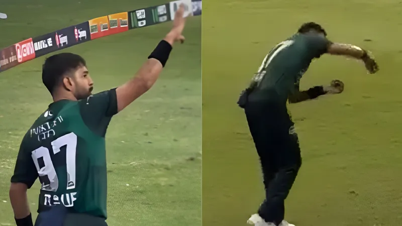 [WATCH] Asia Cup 2025 Indian fans mock Haris Rauf with 'Kohli-Kohli' chants, he responds with controversial gesture