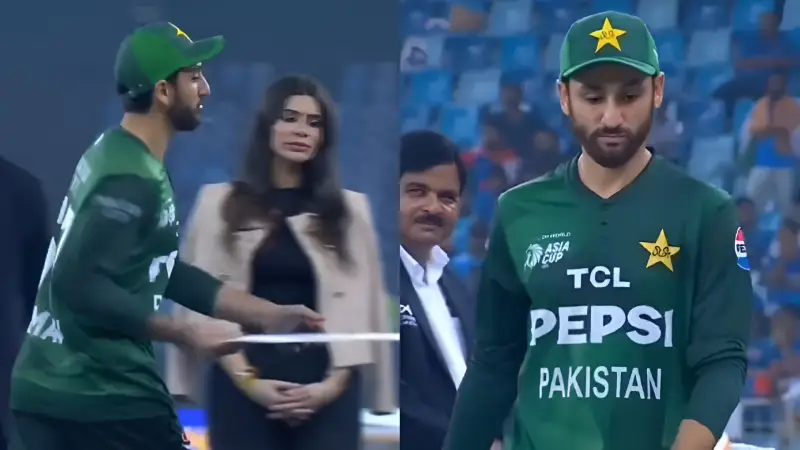 [Watch] Asia Cup 2025 Salman Agha throws runners-up cheque in front of Mohsin Naqvi during post-match ceremony