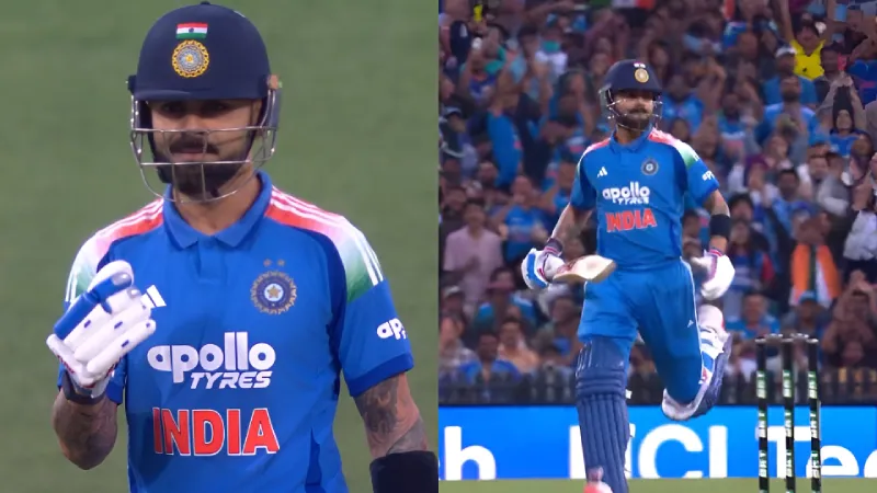 [Watch] AUS vs IND 2025 Virat Kohli celebrates after scoring first run in 3rd ODI