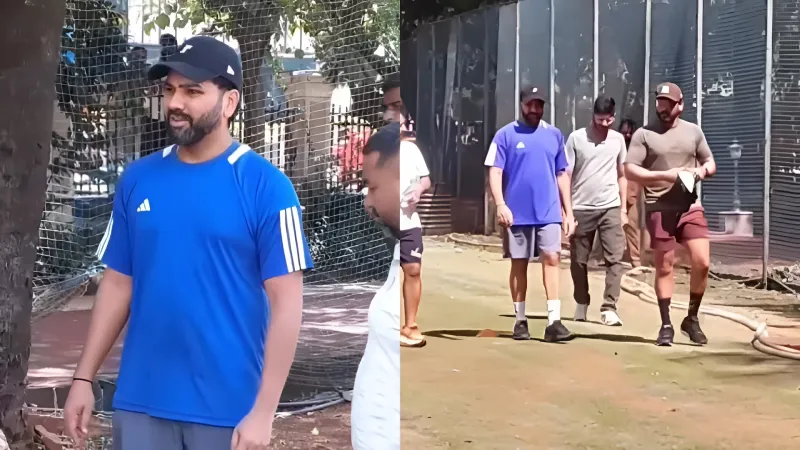 WATCH Rohit Sharma trains at BKC Ground in Mumbai ahead of South Africa ODI series