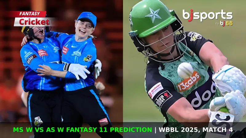 MS W vs AS W Dream11 Prediction, Match 4, WBBL Fantasy Cricket Tips, Playing XI, Pitch Report & Injury Updates