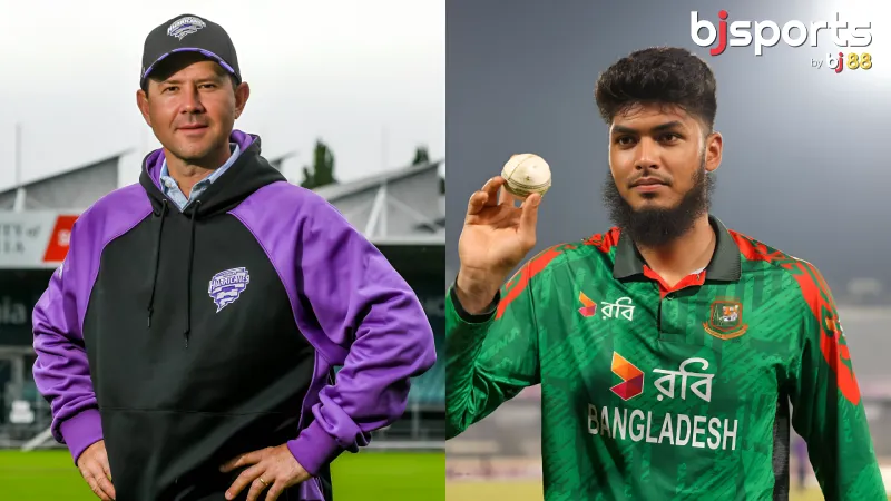 Ricky Ponting and Rishad Hossain