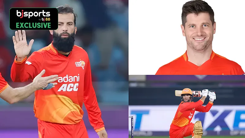 Sean Dickson, Moeen Ali, and Azmatullah Omarzai