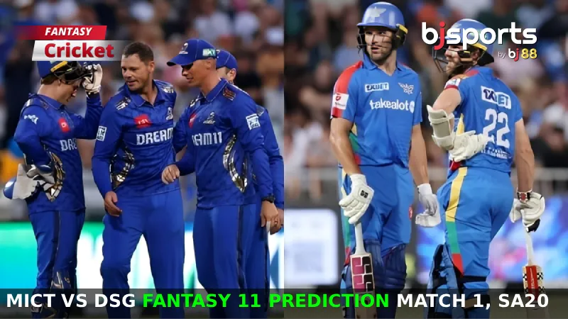 MICT vs DSG Dream11 Prediction, Match 1, SA20 Fantasy Cricket Tips, Playing XI, Pitch Report & Injury Updates