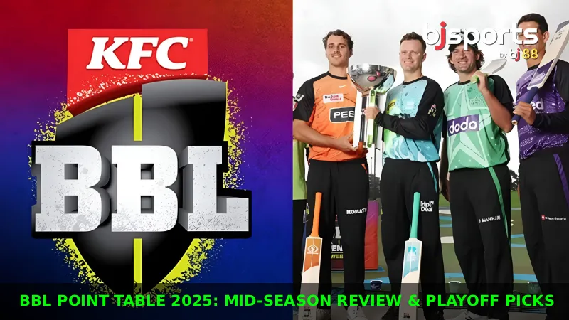 BBL Point Table 2025 Mid-Season Review & Playoff Predictions at BJ Sports
