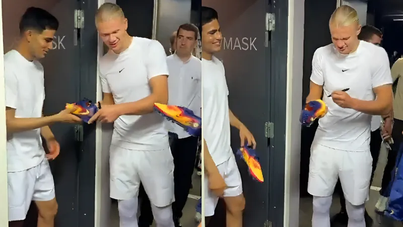 Shubman Gill gets autographed boots from star Manchester City striker Erling Haaland