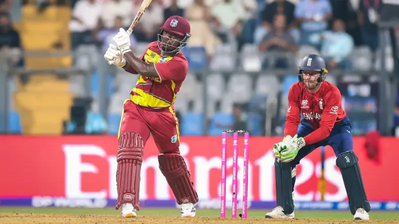 West Indies vs England Highlights, T20 World Cup Match 15 | Feb 14: West Indies Post 196 and Seal 30-Run Win to Lead Group C