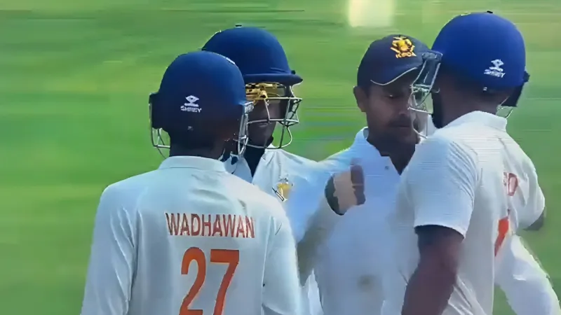 Ranji Trophy 2025-26 Karnataka players get involved in a heated fight with Paras Dogra during J&K vs KAR final