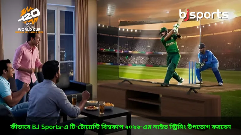 কীভাবে BJ Sports-এ টি-টোয়েন্টি বিশ্বকাপ ২০২৬-এর লাইভ স্ট্রিমিং উপভোগ করবেন