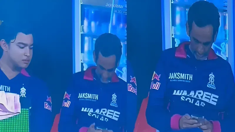 IPL 2026 Rajasthan Royals dugout row erupts as support staff allegedly spotted using mobile phone
