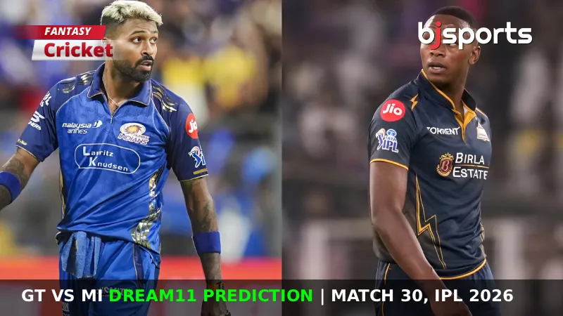 GT vs MI Dream11 Prediction, Match 30, IPL Fantasy Cricket Tips, Playing XI, Pitch Report & Injury Updates