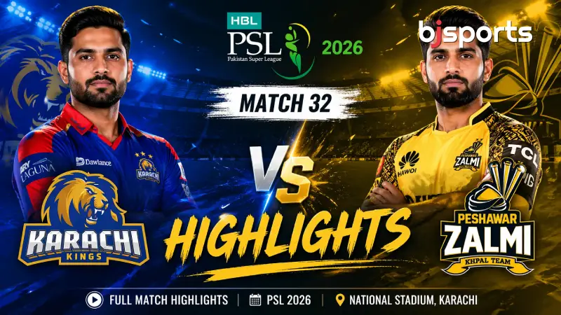 Karachi Kings vs Peshawar Zalmi Highlights, PSL 2026 Match 32: Mendis and Farhan's 100-Run Stand Leaves Karachi Kings Shattered In A 7-Wicket Thrashing
