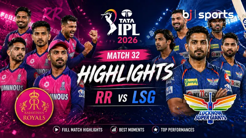 Rajasthan Royals vs Lucknow Super Giants Highlights, IPL 2026 Match 32: Brilliant Jadeja Rescues Rajasthan Royals before Ruthless Bowlers Skittle Lucknow Super Giants for Just 119