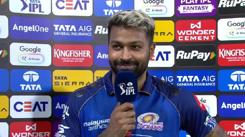 Hardik Pandya fined after breaching IPL Code of Conduct during defeat against Kolkata Knight Riders