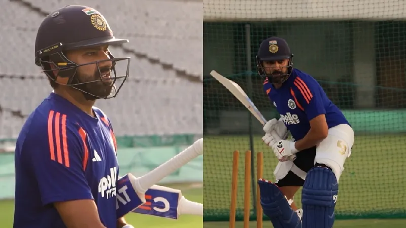 Fully fit Rohit Sharma resumes batting, Shubman Gill missing from India's practice session
