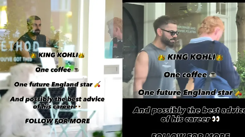 [WATCH] Virat Kohli shares time with RCB teammate Jordan Cox before crucial Test debut