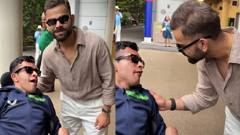 [WATCH] Virat Kohli wins hearts with touching gesture towards specially-abled Pakistani fan outside Lord’s