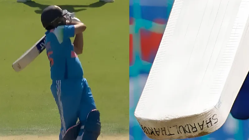 Rohit Sharma scores a historic Lord's century with Shardul Thakur's bat
