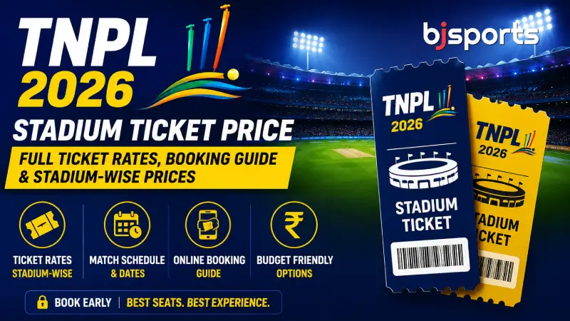 TNPL Stadium Ticket Price 2026 Full Ticket Rates, Booking Guide & Stadium-Wise Prices