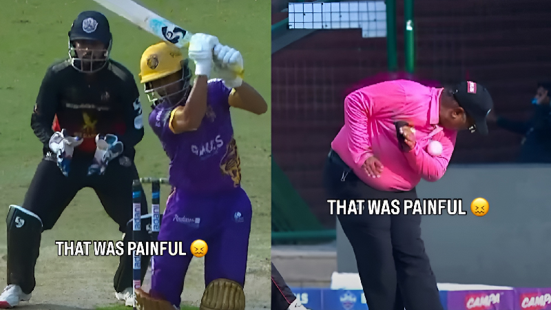 Umpire Dharmesh Bhardwaj taken to ICU after Lakshay Thareja's straight drive strikes him in the face during DPL match