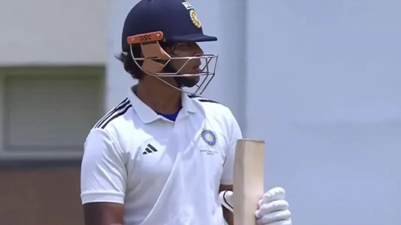 Vaibhav Sooryavanshi becomes youngest to score half-century in Duleep Trophy, falls eight short of breaking Sachin Tendulkar's record