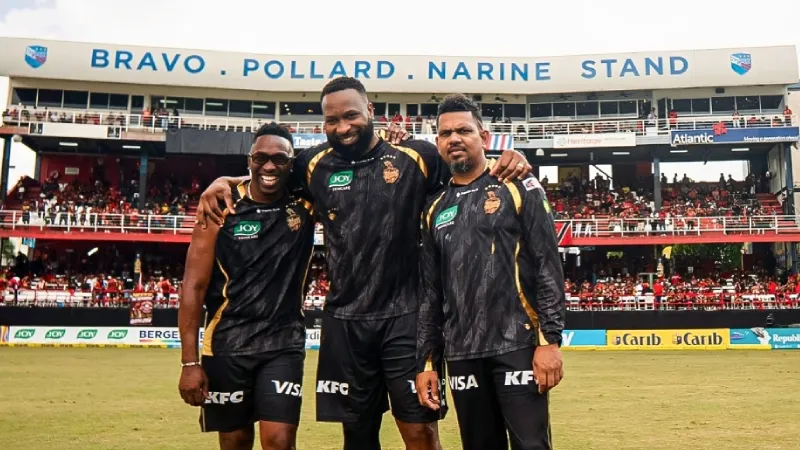 Stand honouring Bravo, Pollard, Narine unveiled at Queen's Park Oval on Trinidad & Tobago's Independence Day