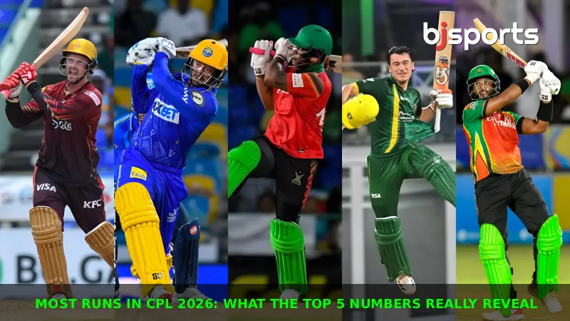 Most Runs in CPL 2026 What the Top 5 Numbers Really Reveal