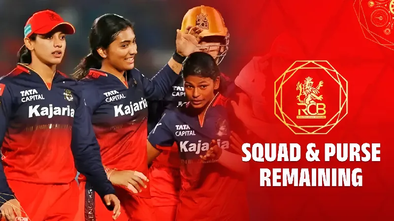 Royal Challengers Bengaluru Women WPL 2027 Auction Players Bought, Remaining Purse, and Full Squad