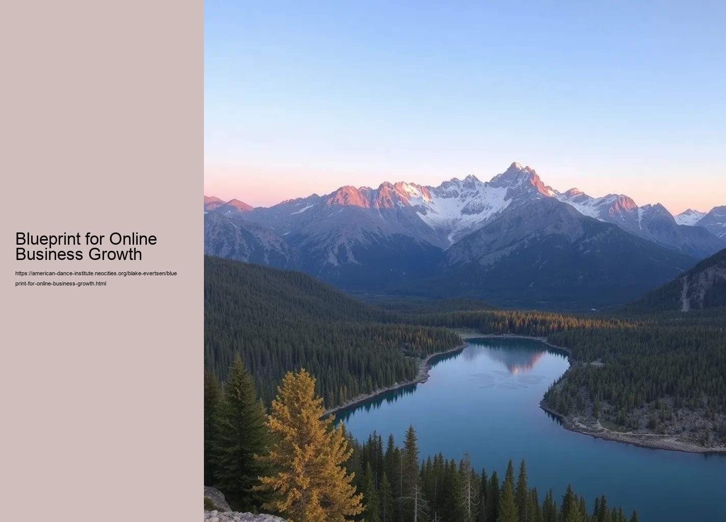 Blueprint for Online Business Growth