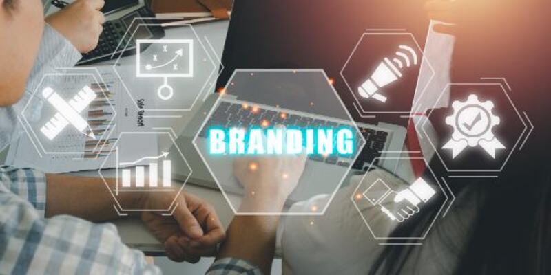 Branding concept business team meeting on office desk