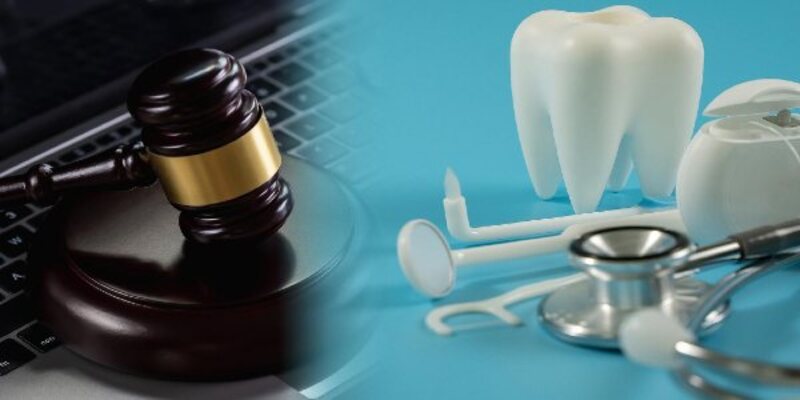 Tooth law teeth medical rules dental insurance is a healthy concept health care business and dentist tools