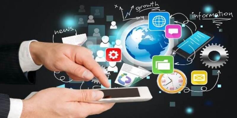 Digital tablet in hand and email icon