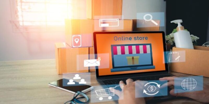 Online shopping concept