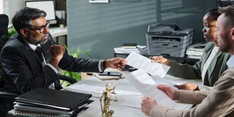 Passing paper document to lawyer
