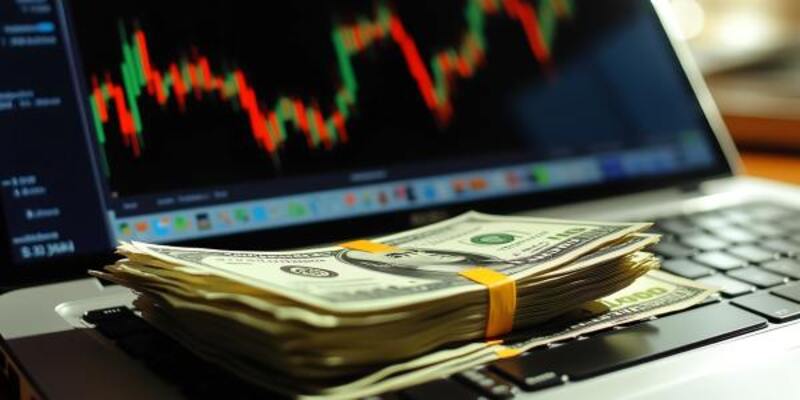 currency-notes-placed-laptop-showing-financial-market-graphs-with-vibrant-price-trends-data-visuals