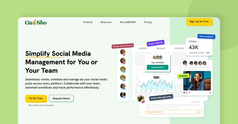 Easy to use social media scheduler