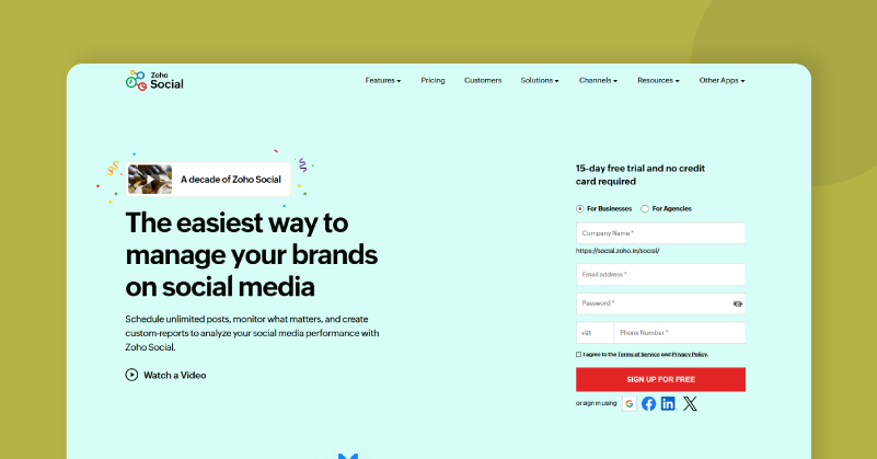 Top social scheduling platform