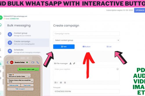 Send Bulk Messages With New Interactive Buttons ChatBot Waziper v2.0.5 - WhatsApp Marketing Tool API