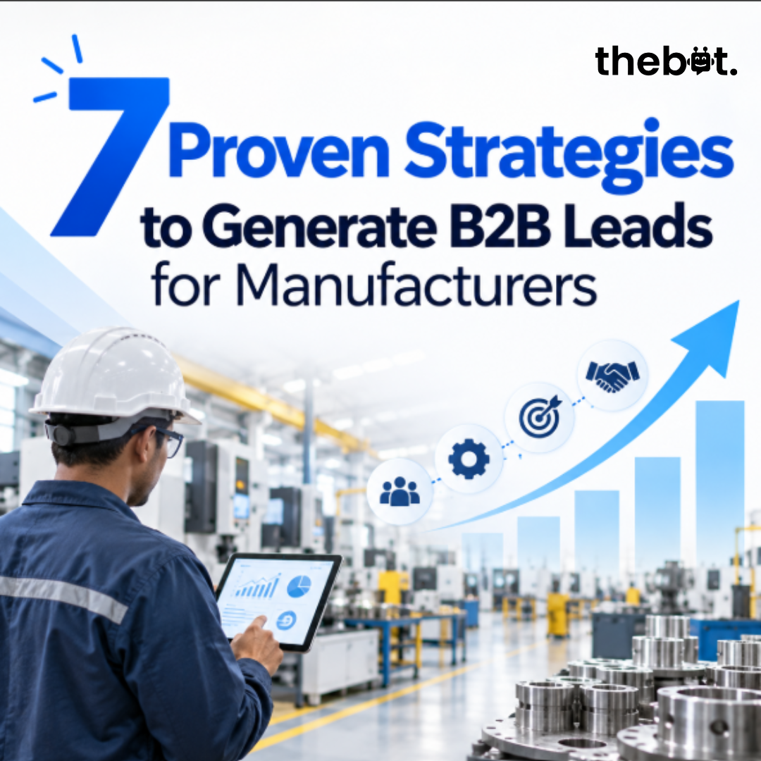 7 Proven Strategies to Generate B2B Leads for Manufacturers | The Bot Agency