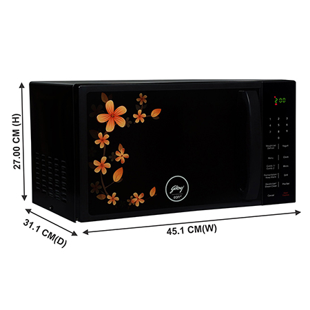 Godrej 20L Grill Microwave Oven - GME 720 GF1 PZ Coral Blossom