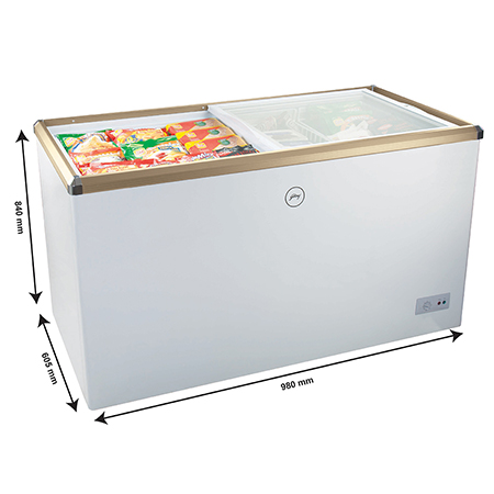 Godrej Glass Top 310 Ltr Range Freezer - GCSW310 R2XB